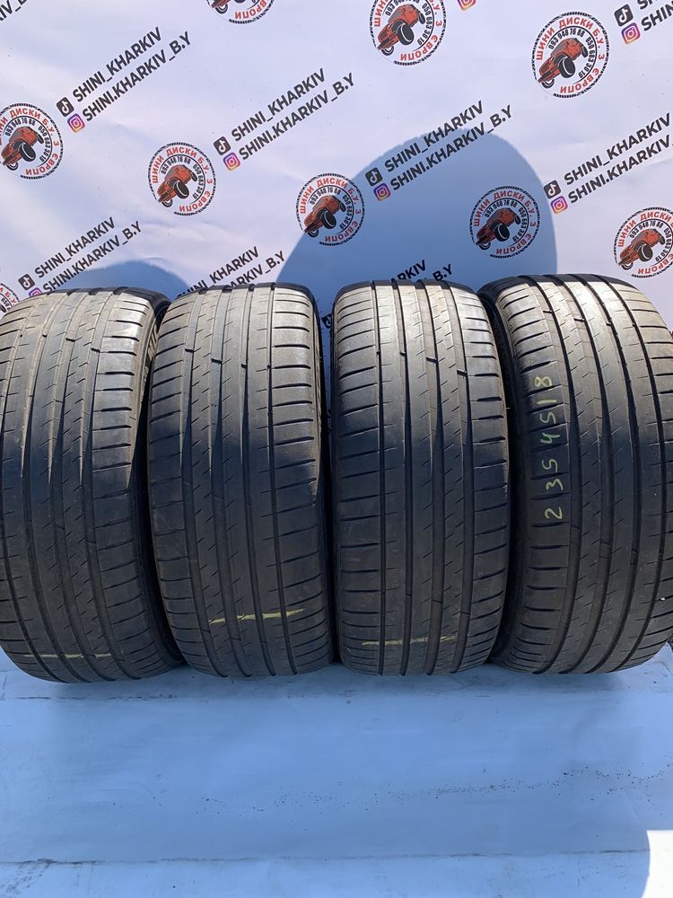 4шт 235/45R18 Michelin PilotSport 4, СКЛАД Б/У РЕЗИНЫ