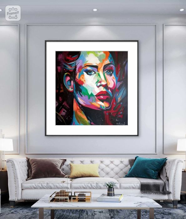 "A Rebelde" - Tela em Acrílico, 70x70