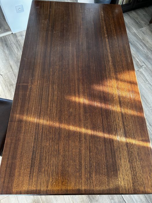 Stół dębowy biesiadny z krzeslami dębowymi