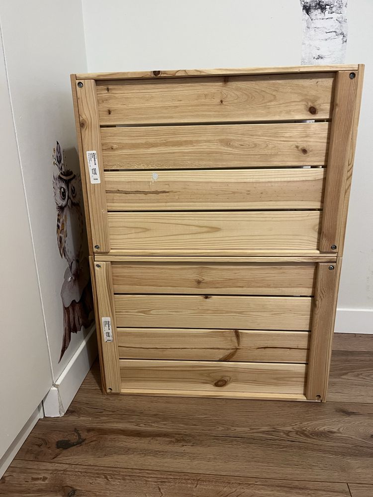 Dwie skrzynki knagglik ikea
