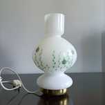 Stara lampka,Niemcy - PRL, vintage, retro,szklany klosz , design
