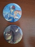 Przypinki anime Shoto Todoroki BNHA Inosuke Hashibira Demon Slayer