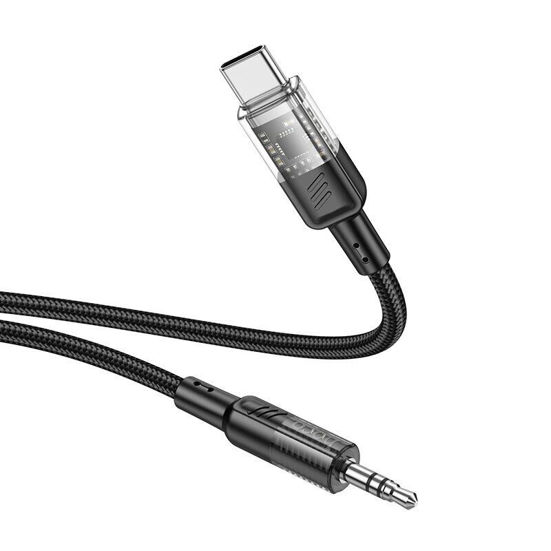 Аудіокабель Type-C to 3.5mm AUX Перехідник Hoco UPA27 1.2M