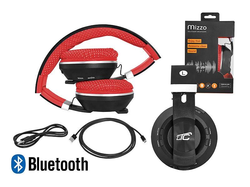 Słuchawki bluetooth bezprzewodowe MIZZO mikrofon FM SD AUX LXBT1001