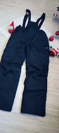 Czarne męskie spodnie narciarskie snowboardowe membrana Softshell 54