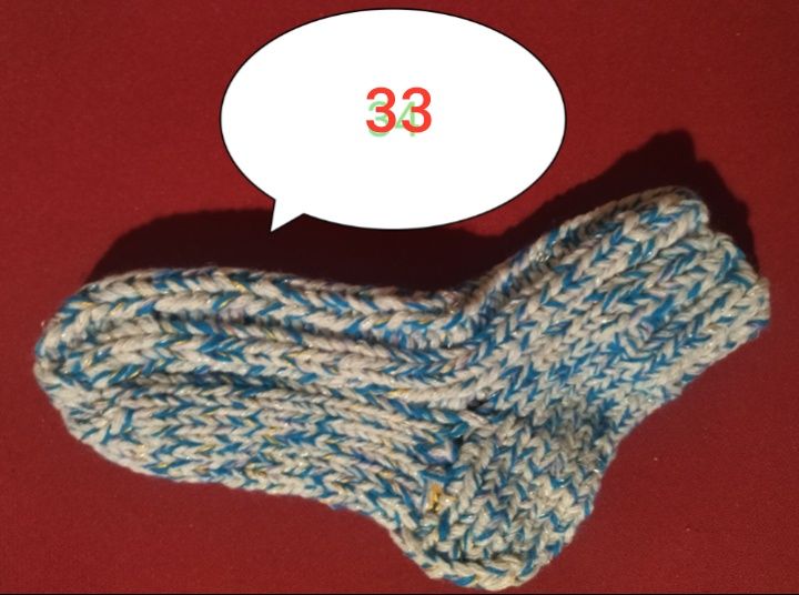 Вязаные носки ..