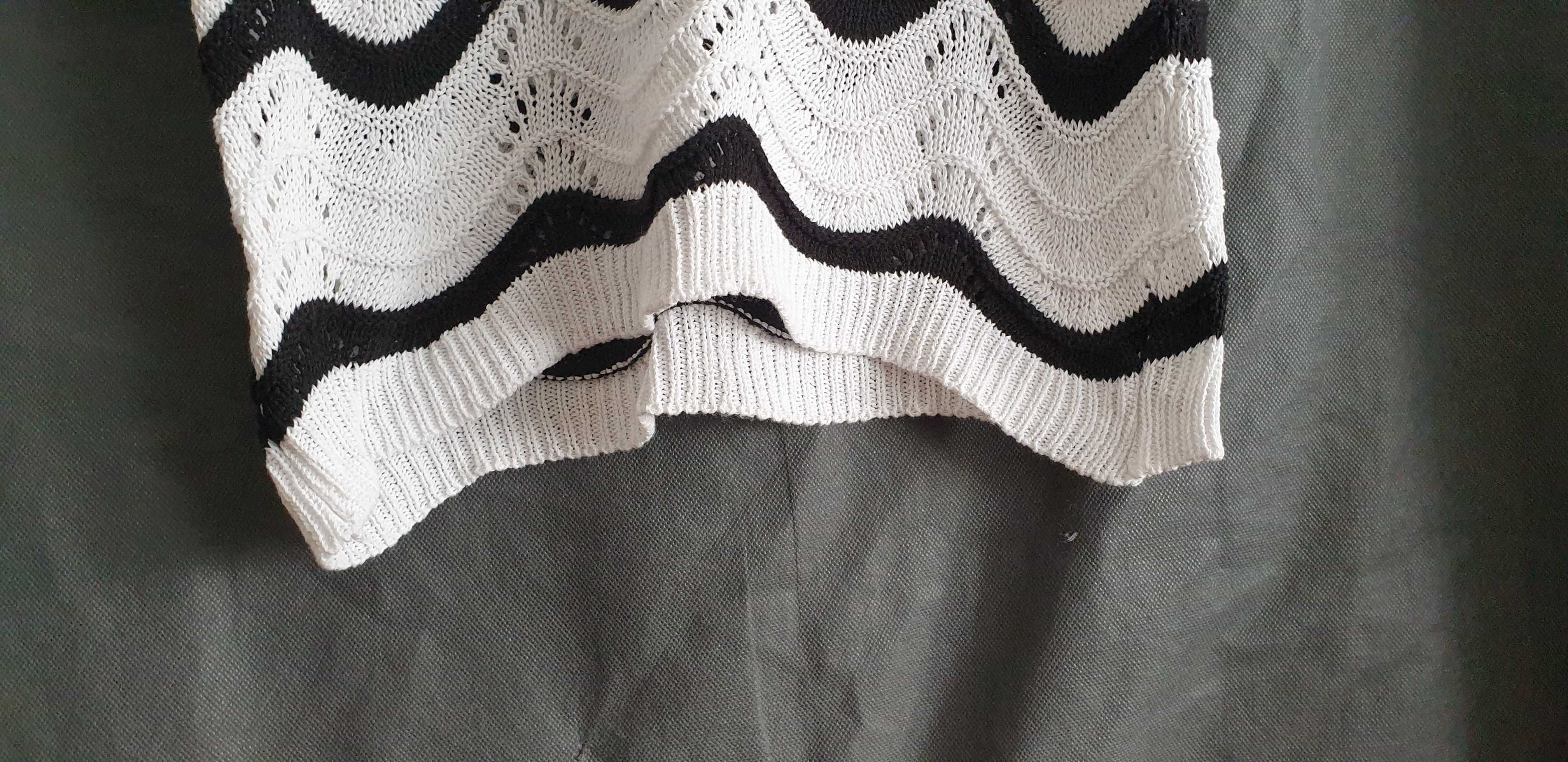 T-shirt crop em malha