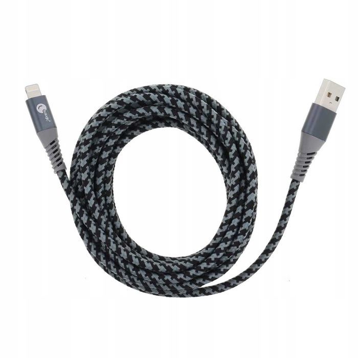 Kabel USB do ładowania i przesył. danych - Sologic®m Apple, 3m