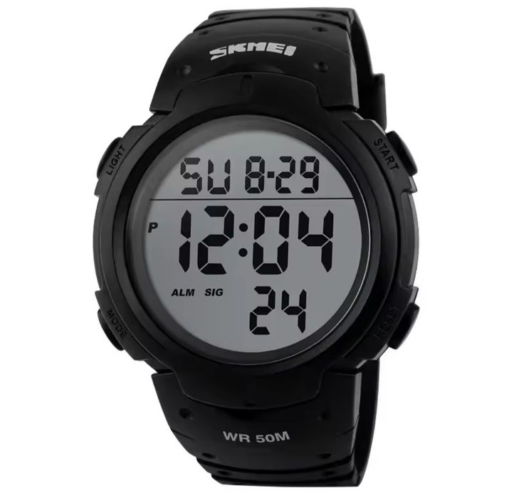 Новый.Часы наручные мужские Skmei 1068 оригинал Чёрный 1560