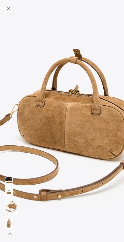 Mala 100% Pele Croute Zara (Portes Incluídos)