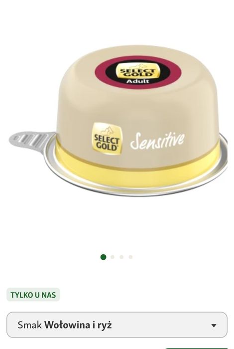 Karma select gold 125g wołowina z ryżem