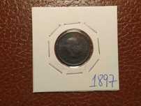 134 moeda Portuguesa de 5 reis de 1897 (Monarquia)