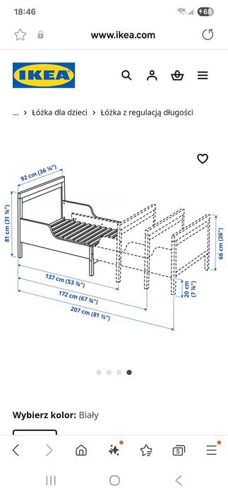 Łóżko rosnące razem z dzieckiem