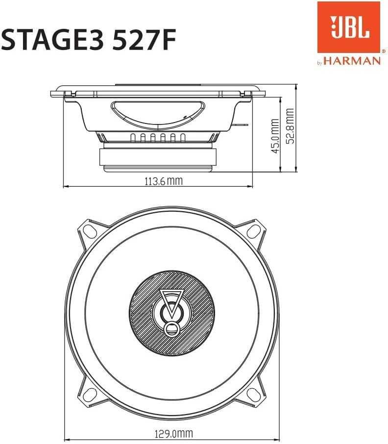 Автомобільні коаксіальні динаміки / Динамики JBL STAGE3 527F (13 см)