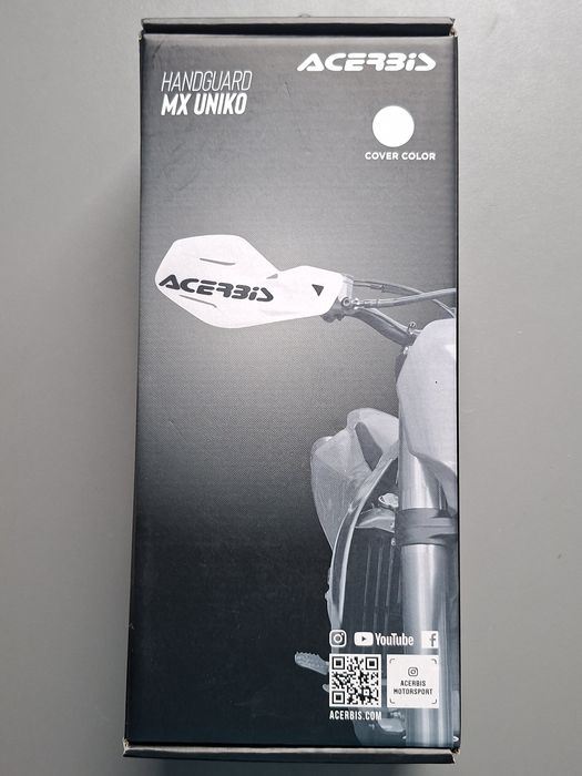 Handbary Acerbis MX UNIKO Białe