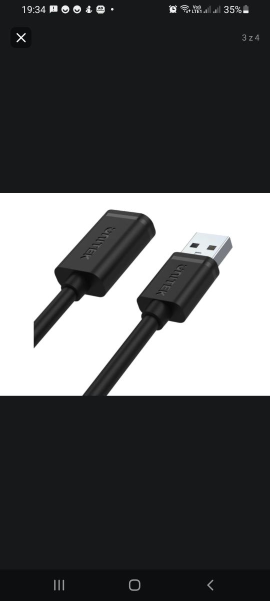 Przedłużacz  USB Unitek   - do telewizora laptopa komputer konsoli itp