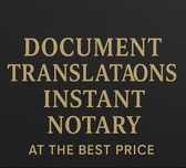 Document translations and notarial services