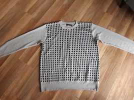 Pierre Cardin XL sweter szary męski czarny