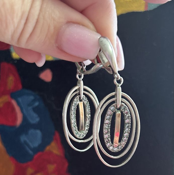 Продам срібні сережки