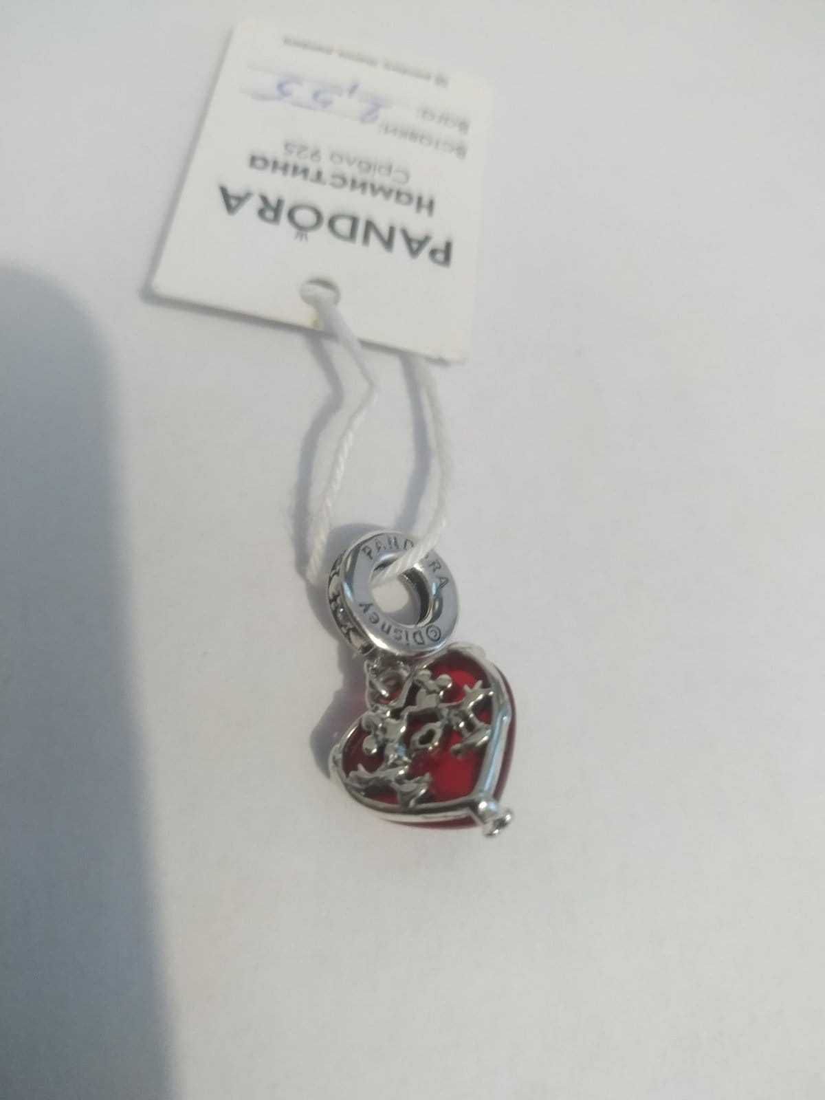 Шарм Pandora Disney Mickey & Minnie Mouse Kiss Murano Glass