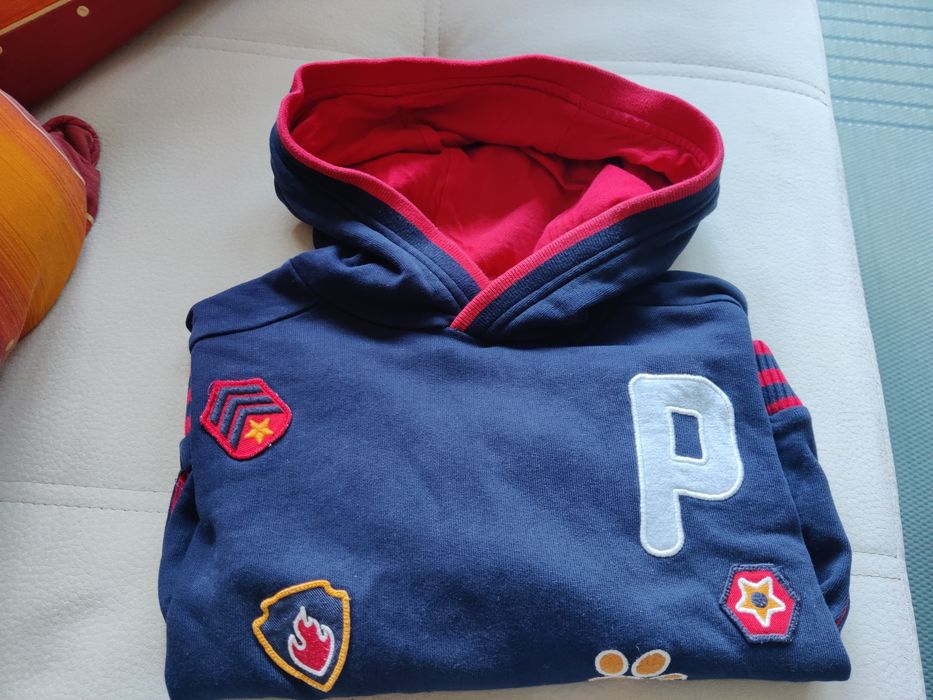 Sweat shirt capuz Patrulha Pata, Nickelodeon 5 anos