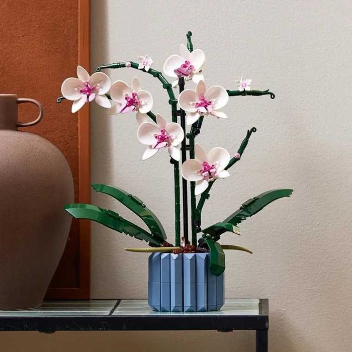 ZESTAW LEGO Kwiaty Icons Orchidea 608 Elementów