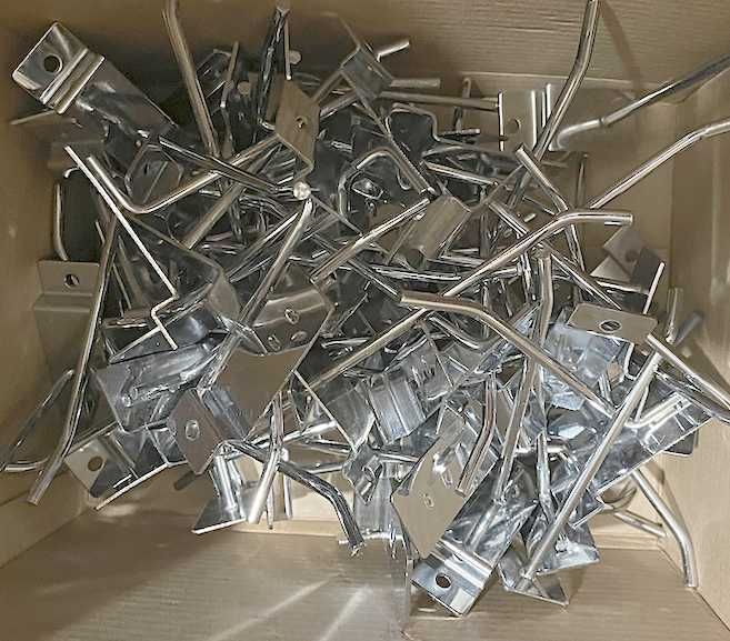 Гачок до експопанелі , хром ,  d=4mm / d=6 mm , довжина 10 см