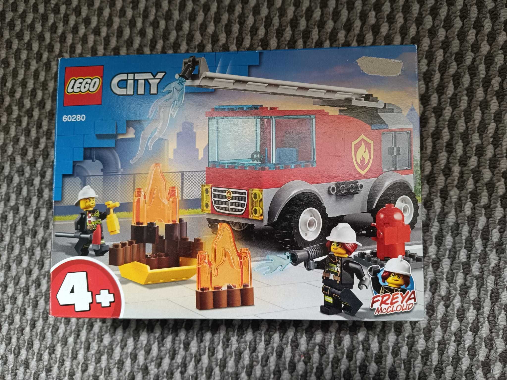 LEGO City, klocki, Wóz strażacki z drabiną, 60280