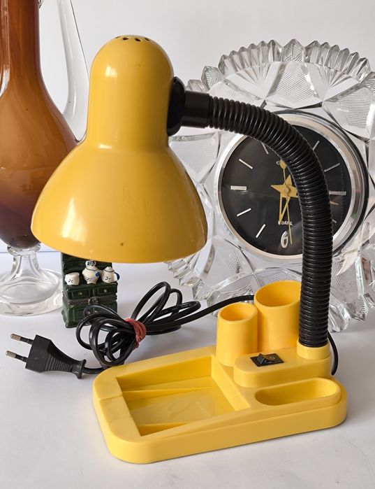 Lampa biurkowa piękna stara PRL