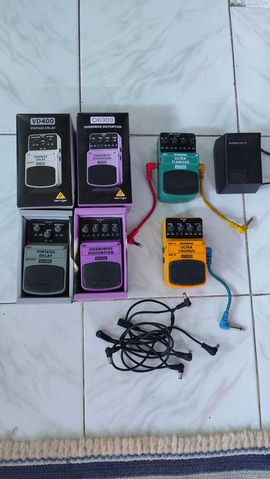 Pedais de efeitos para guitarra eletrica