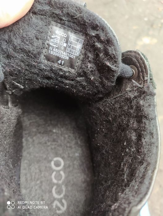 Ecco 41 40 ботинки зимові чоботи шкіряні черевики взуття ессо