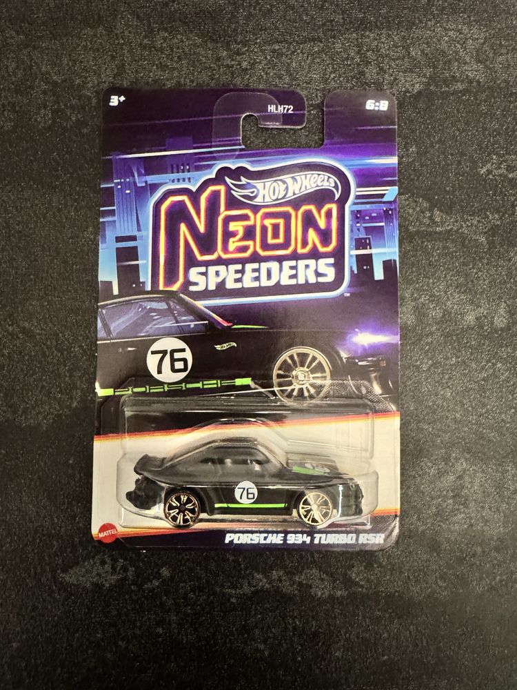 Машинка porsche 934 neon riders hot wheels