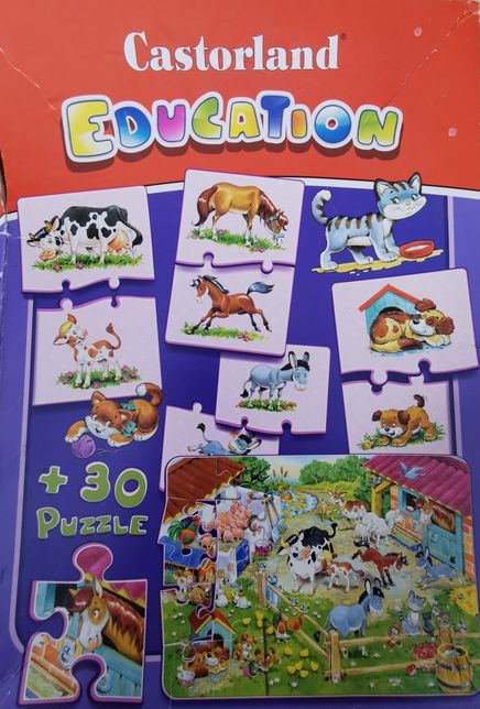 Puzzle edukacyjne Castorland farma zwierzęta wiejskie