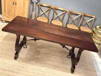 mesa, refeição, sala, cozinha, provencal, teca, rustica