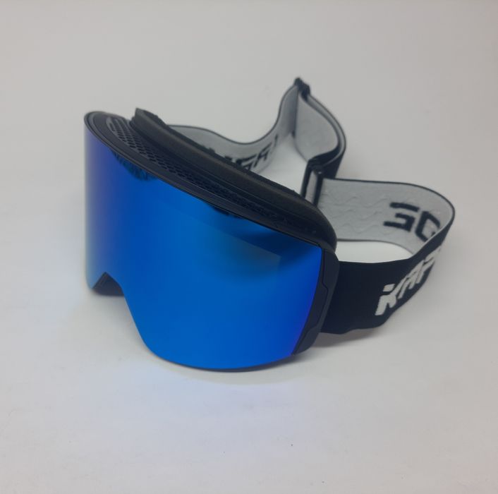 Gogle narciarskie niebieskie lustro