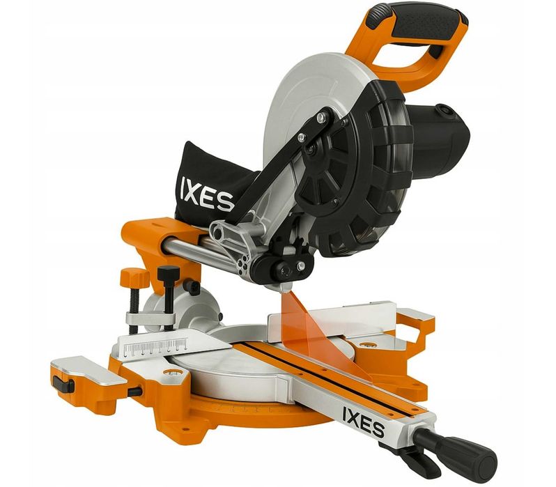 Piła Ukosowa Z Posuwem IXES HM254 254mm 2000W + STÓŁ + SOFTSTART NOWA