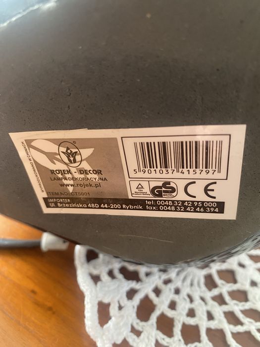 Lampa dekoracyjna  stołowa