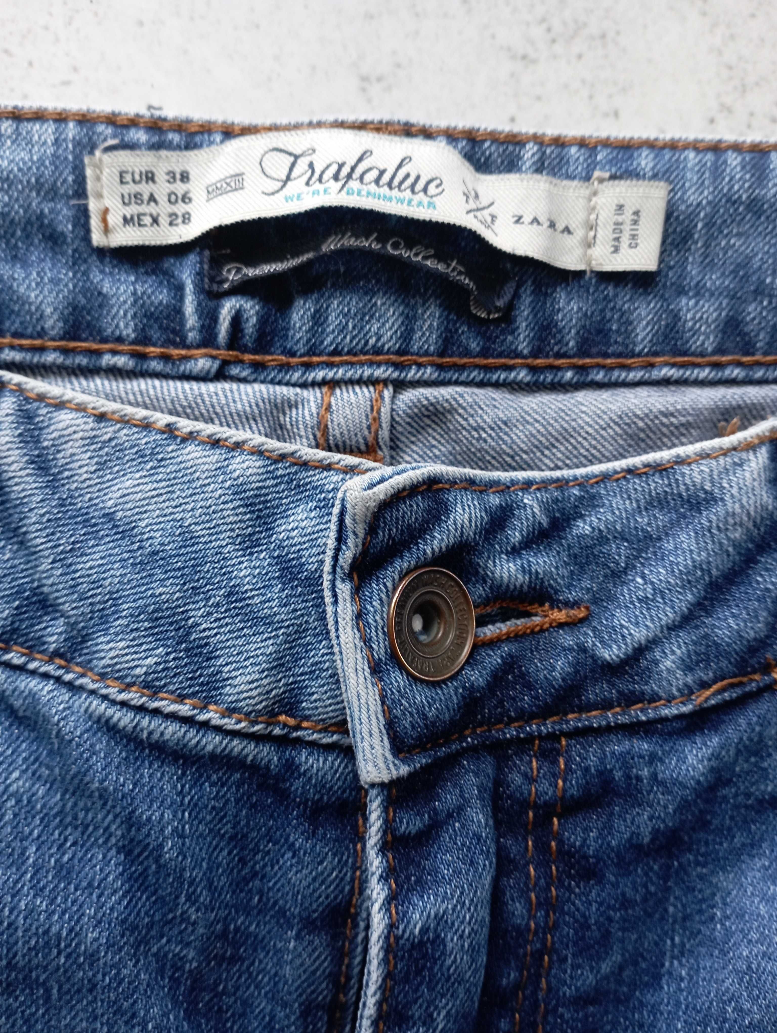 Spodnie jeansowe damskie Zara 38
