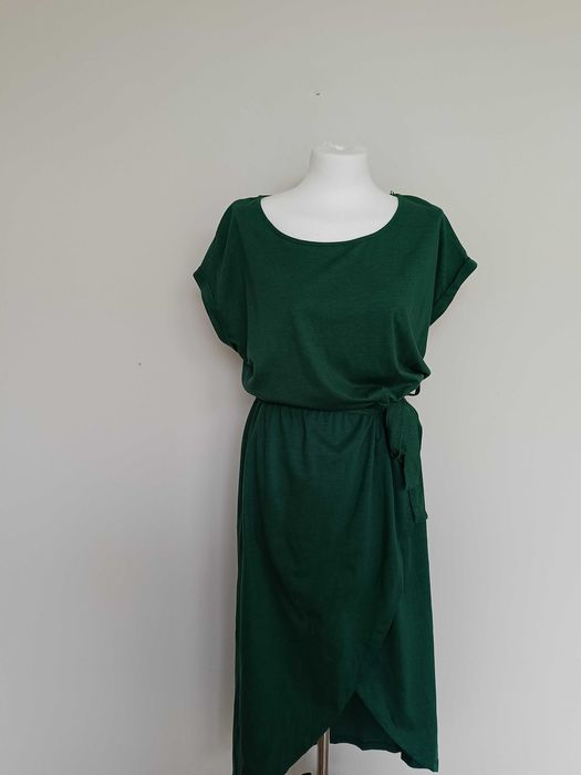 Zielona sukienka Top Secret z wiązaniem • Rozmiar 38