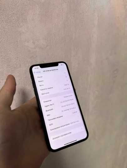 iPhone X Space Gray 256GB Neverlock 100% акб