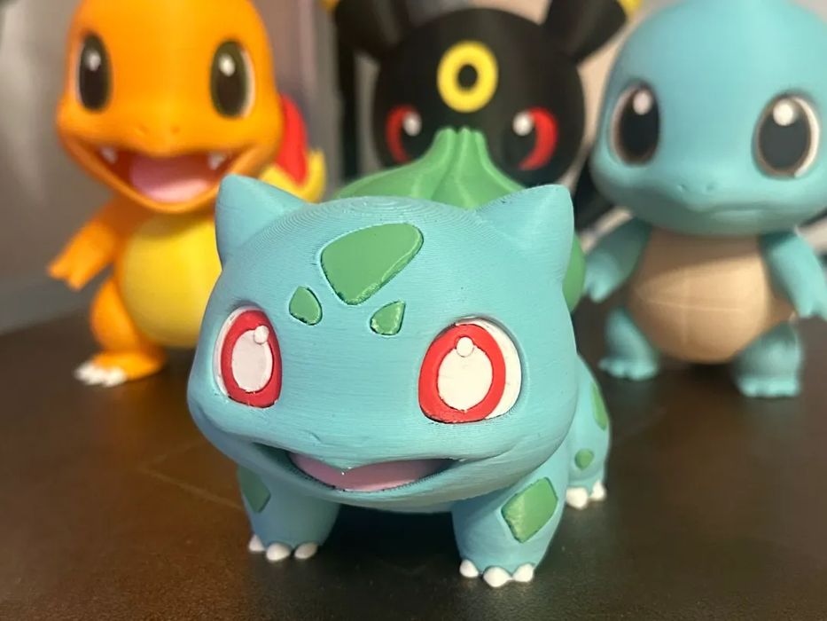 Figura Bulbasaur Chibi Fofa