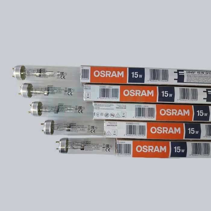 Ультрафиолетовая бактерицидная лампа OSRAM HNS 15W G13 (без озона)