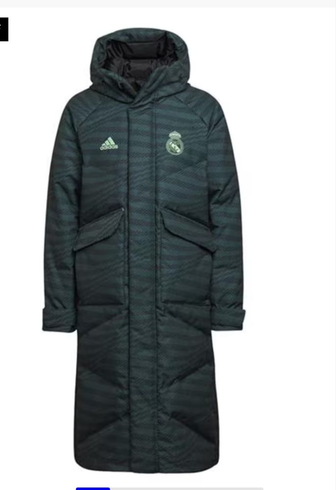Куртка чоловіча Adidas Real Madrid Down Coat