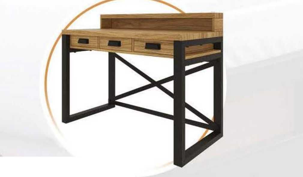 Konsola drewniana biurko w stylu loftowym ZOV loft