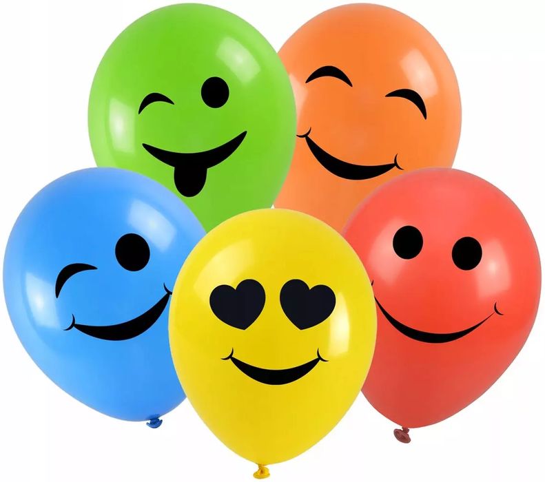 Balony Emotki 28cm 5szt. Arpex