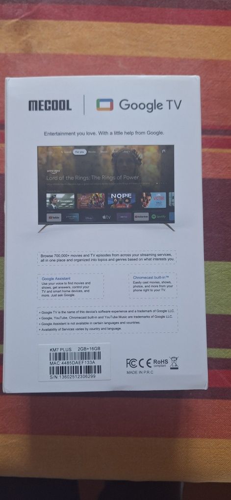 Mecool km7 plus nova nunca usada