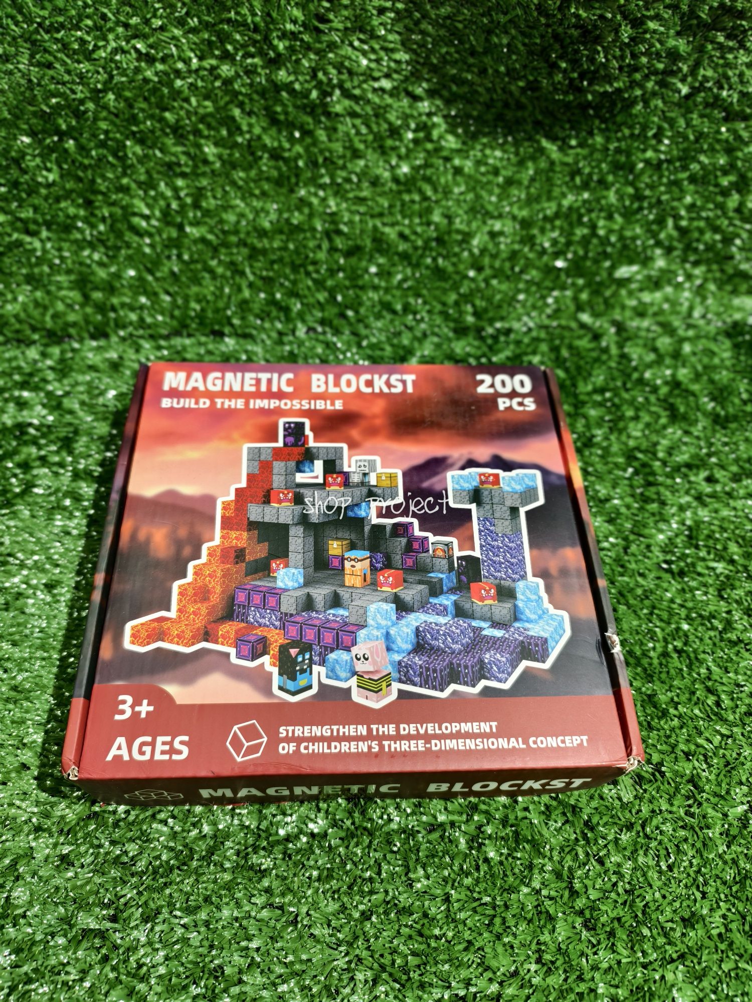 Конструктор магнітний майнкрафт, Minecraft , майнкрафт 200 блоків