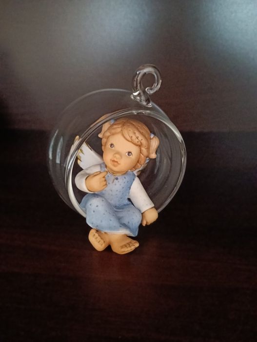 figurka aniołek bombka Goebel Nina i Marco szklana kula