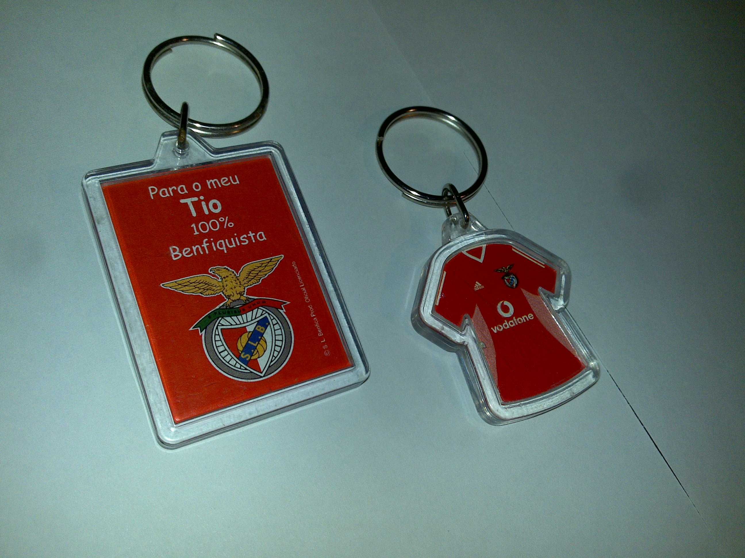 benfica (2 porta-chaves + 1 caneta) para colecionadores