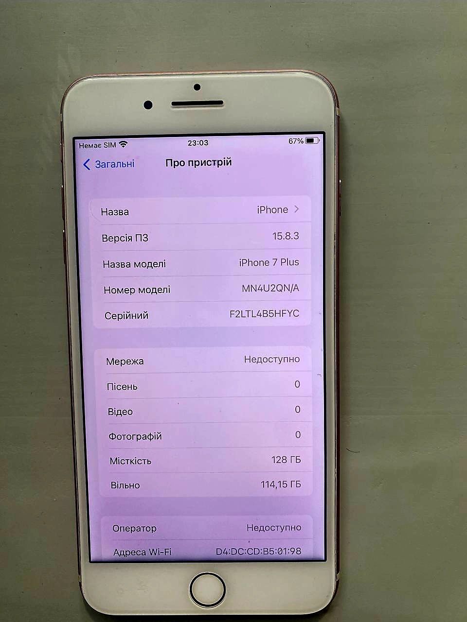 Iphone 7plus 128gb
